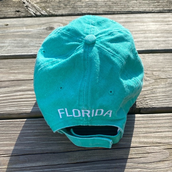 Panama City Beach FL mint green cotton hat sports cap - Picture 9 of 13